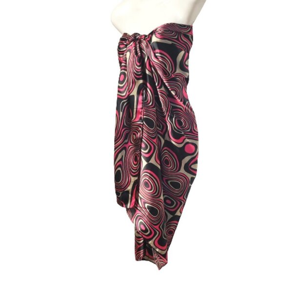 Pareo Sarong Skirt Strapless Dress for Tropics Holidays Beach Wedding - NEW - Picture 5 of 9